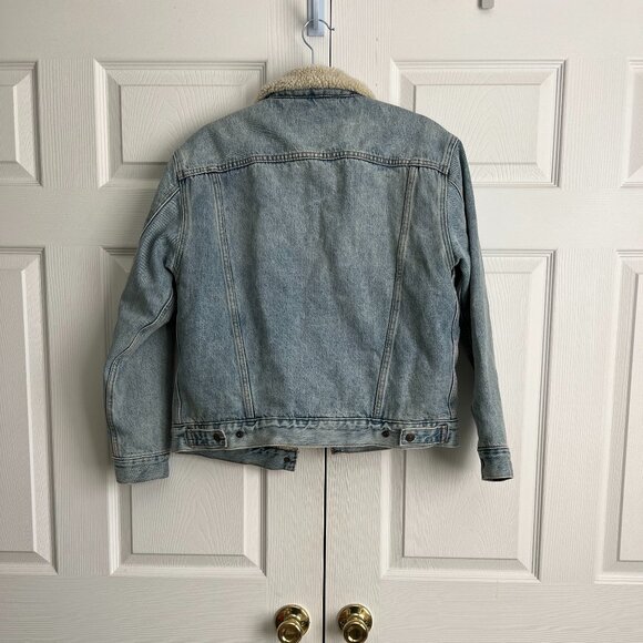 Levi's 90s Sherpa Trucker Jacket Size M - Picture 5 of 6